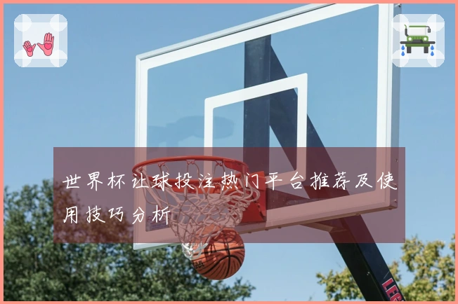 世界杯让球投注热门平台推荐及使用技巧分析